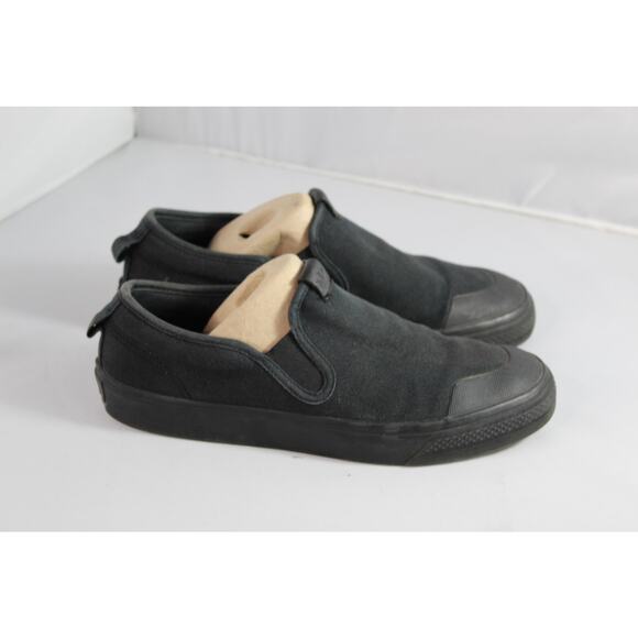 Adidas Originals Men's Nizza Slip on sneakers black size 9 - Picture 1 of 10